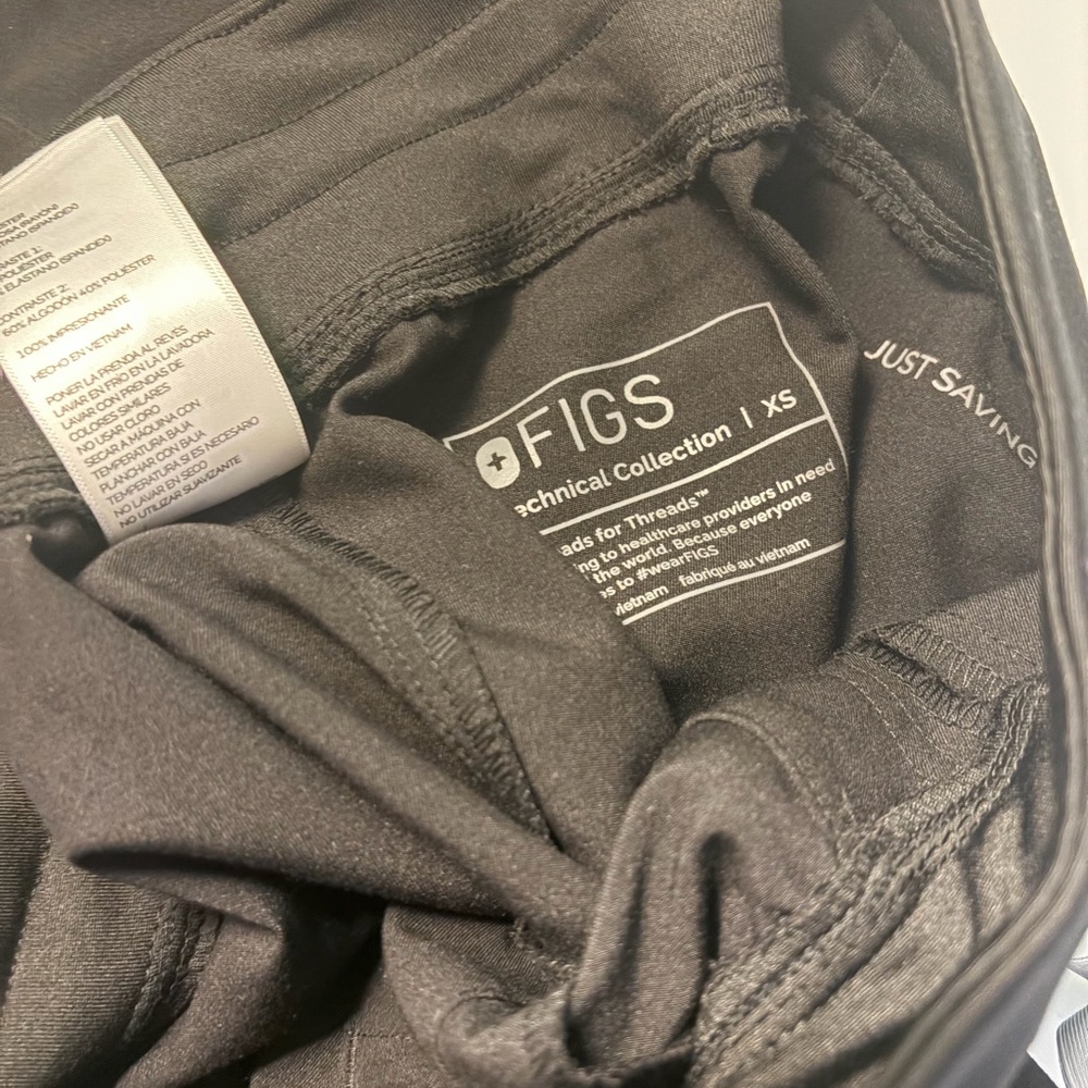 Figs Technical Collection Black Pants